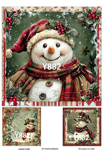 LİNEART New Year Series Y882 Brass Decopage 30 * 42 cm