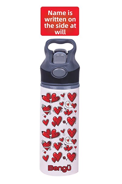 DKDZ SHOP زجاجة مياه معدنية مع شفاطة - 650 مل. -001