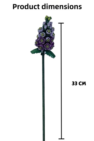 YILDIRIM OYUNCAK Micro Building Block Buildable Floral Celebration Gift 534 Pieces - Decorative Flower Bouquet Set