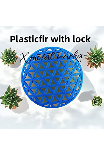 X Metal قطعتين من زهرة الحياة عالية الجودة تحت الكوب - بلاستيك