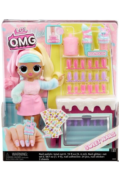 Yumurcak Oyuncak ل.و.ل. مفاجأة! مجموعة متجر Omg Sweet Nails Candylicious Spri...