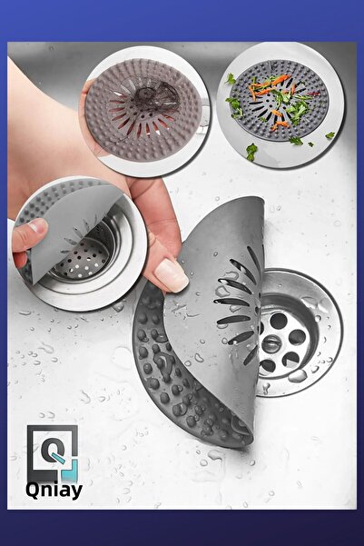 QNİAY Sink and Tub Plug with Silicone Drainer - Round Medicine Bathroom Pool