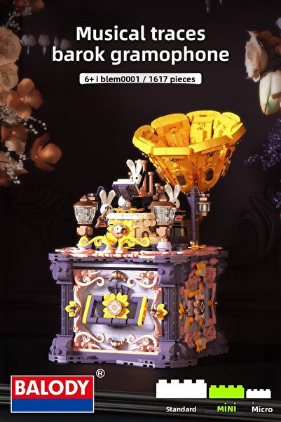balody مجموعة ألعاب البناء الصغيرة ذات الآثار الموسيقية الباروكية (BLEM0001).