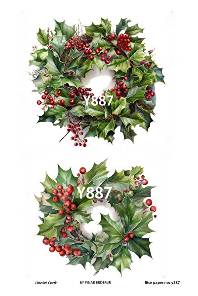 LİNEART ورق ديكوباج نحاسي Lineart رقم: Y887 - 29x42 سم