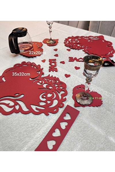SEHARA Presentation Set for 2 (Love Series) / 2 Drinkware, 2 Coasters, 2 Spoons, 2 Love Lettering, 1 Tender