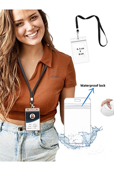 Gempo Set de insigne cu nume vertical cu încuietoare rezistentă la apă și fer...