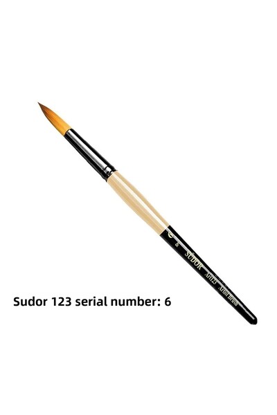 Südor 123 سلسلة فرشاة صناعية ذات طرف دائري رقم 6