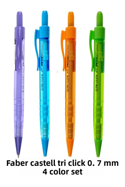 Faber Castell TRI CLICK TIP PEN 0.7 MM – 4 COLORS SET