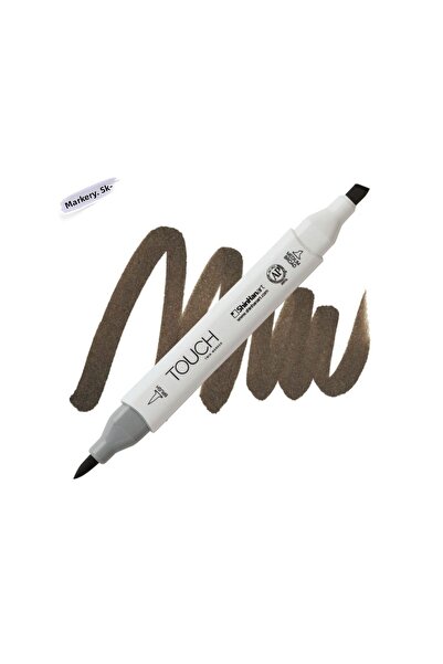 Shinhan Art Touch Twin Brush Pen : Double Sided Marker : Br98 Chestnut Brown