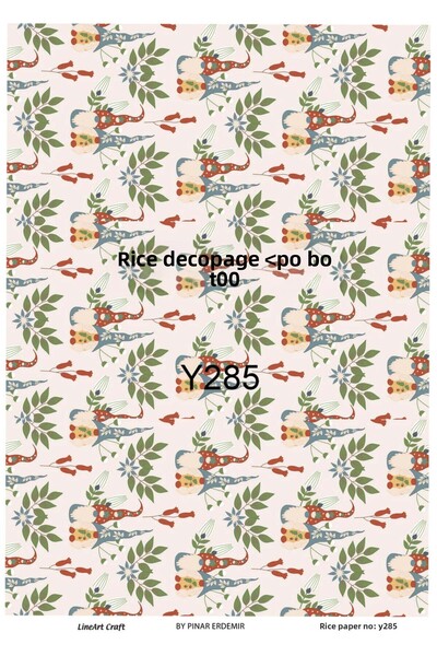 LİNEART Lineart Christmas Pattern Brass Decopage Paper No:Y285- 29X42Cm