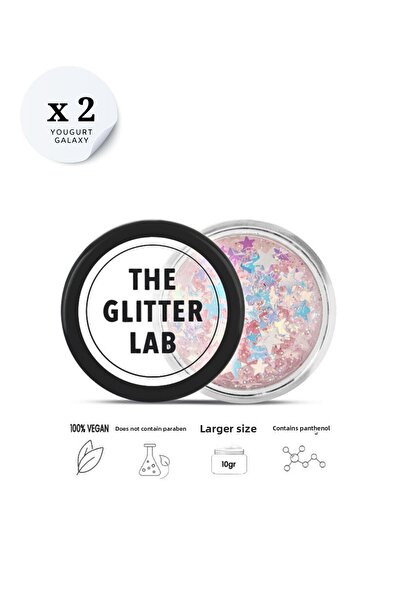 The Glitter Lab 2 قطعة من Yougurt Galaxy Glitter – حزمة مفيدة