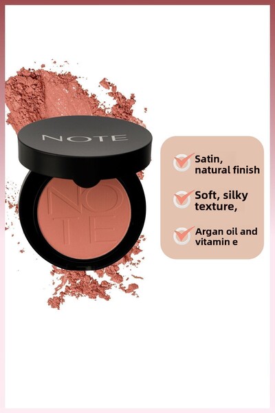 NOTE Luminous Silk Compact Blusher Powder Blush - 02 Pink in Summer