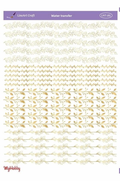LİNEART Lineart Golden Yellow Watery Transfer Lnt181 25X35Cm