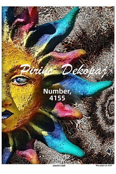 LİNEART Lineart Brass Decopage Paper 29X42 No:L4155