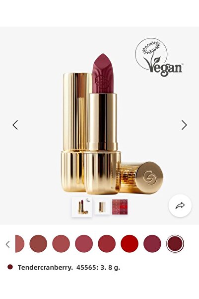 Oriflame Giordani Gold Eternal Glow - أحمر الشفاه SPF 25 Tender Cranberry Slide