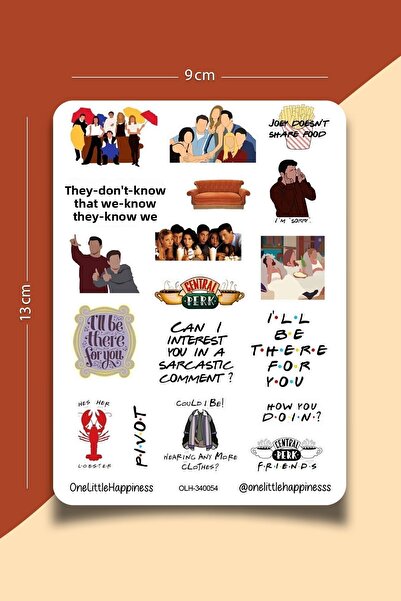 One Little Happiness Σετ αυτοκόλλητων με θέμα τη σειρά Friends - για Bullet J...