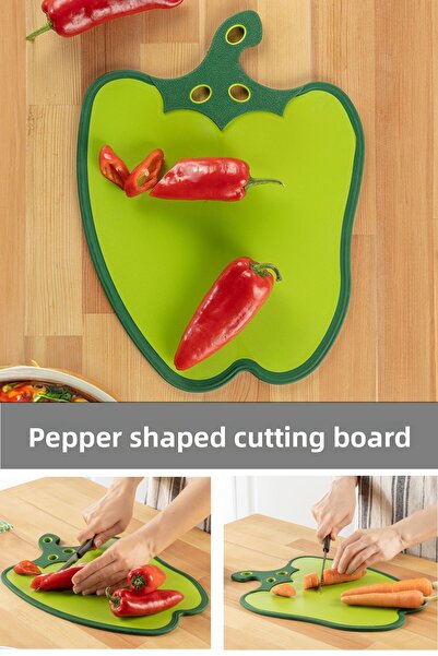 Meleni Home Flexible Cut Pepper Anti-Slip Board - Fruit and Vegetable Chopping Board