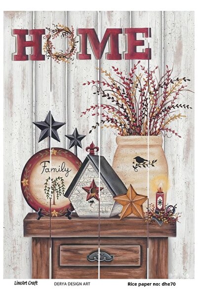 LİNEART Lineart Brass Decopage Paper No:Dhe70
