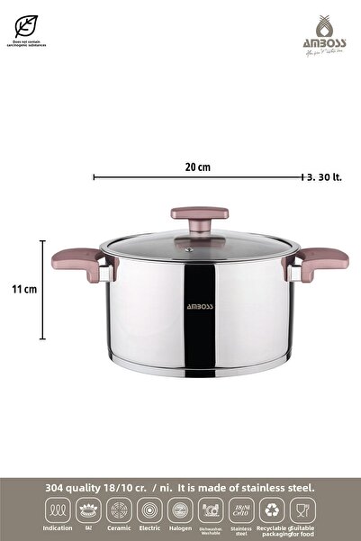 Amboss Enio Honeycomb Induction Base 18 Pieces Stainless Steel Pot Dowry Set