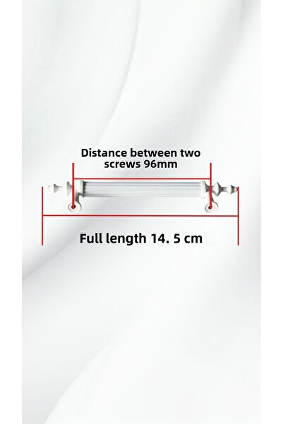 MKLAKS Λαβή σωλήνα συρταριού ντουλαπιού επίπλων 96 mm λευκό πλαστικό – κομψή και ανθεκτική σχεδίαση