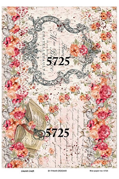 LİNEART ورق ديكوباج نحاسي Lineart 29X42 رقم: L5725