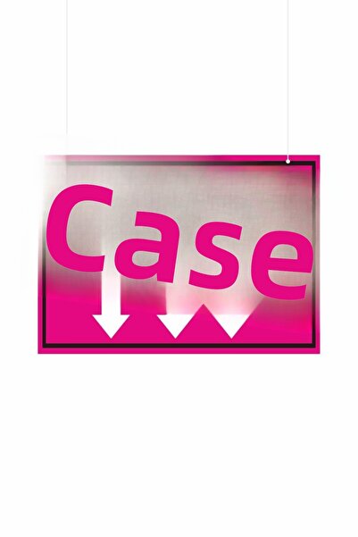 cicigünler Store Workplace Market Case Direction Sign with Pink Background