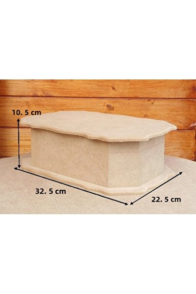 Ponart Raw Wooden Multi-Useful Ottoman Box