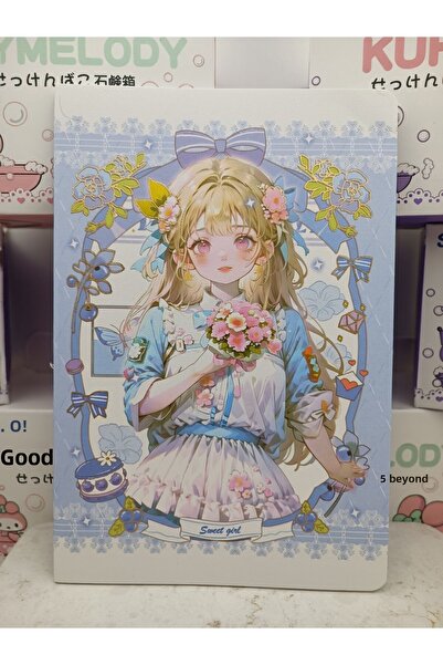 Meyra Accessories Caiet cu pagini colorate cu tematică prințesă anime, caiet ...