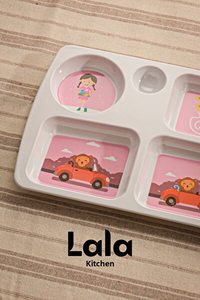 Lala Mutfak Educational Children's Plate (29X18 cm) with Bpa Liver and Durable