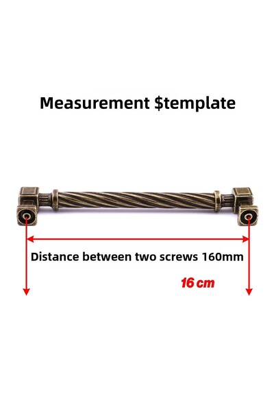 Badem10 Burma Antique Galben Antique Metal Mâner 160 mm Mobilier Sertar Bucătărie Dulap Dulap Mânere moderne pentru capac