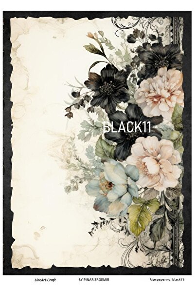 LİNEART ورق ديكوباج LineArt بنمط نحاسي - LA-BLACK11