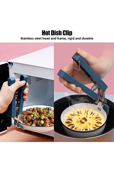 Duffa Practical Pan Bowl Holder Handle, Hot Bowl Cake Mold and Pyrex Holder A...