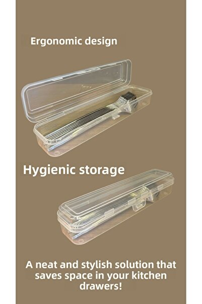 Bayev Multix 6-Piece Cutlery Set - Fork Spoon and Storage Container, Multi-Purpose Organizer