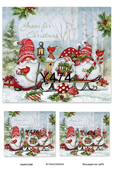 LİNEART Brass Decopage Paper La Y474