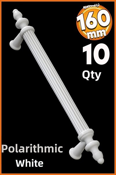 Badem10 (PLASTIC HARD) Polavit 160 Mm Mâner Mobilier Alb Bucătărie Sertar Dulap Mâner Mâner Mânere 10 buc