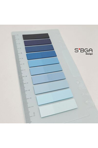 sibga tasarım Transparent Colored Post-It Note Paper - 200 Sheets Bookmark Sticker