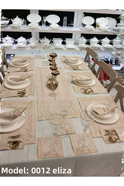 HİFA Set de lenjerie de serviciu american pentru 6 persoane (25 piese) (model...