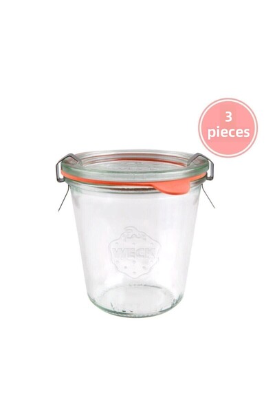 Weck 290 Ml Glass Storage Jar 3 Pieces