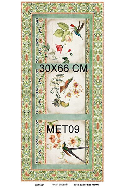 LİNEART LineArt Brass Decopage Paper LA-MET09