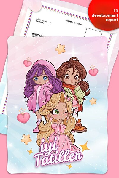 colortouch Θήκη Αναφοράς Ανάπτυξης Παιδικού Σταθμού Α4 με Θέμα Κορίτσι (KABI)...