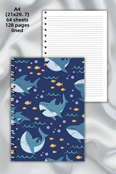 daily notebook دفتر ملاحظات مدرسي مكون من 64 ورقة مقاس A4 - 21x29.7 سم