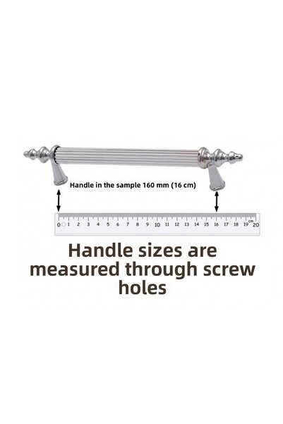 ŞENEL Yapı Market 128 mm Hitit Pipe Length Handle Furniture Cabinet Door Drawer Handle Matte Chrome