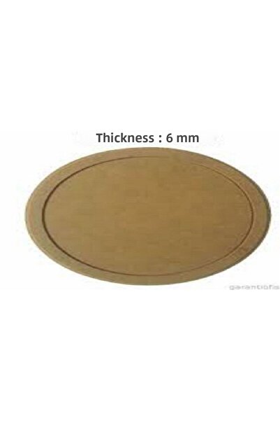 Vuslat Hediyelik Wooden Oval Charger Wooden Presentation Rack Paintable Decoration Product Hobby Painting 32X24CM (1 PC)