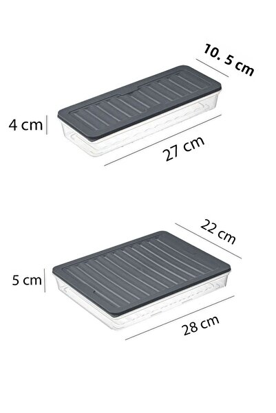 KRM HOME 4 Piece Leak Proof Storage Container Breakfast And Ice Box Storage Container Vacuum Lid Set