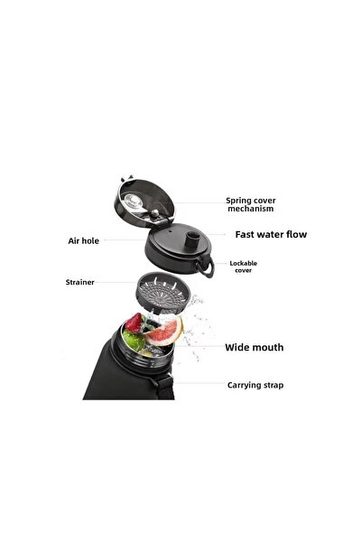 Vagonlife Vagon Life 3038 Uzspace - زجاجة مياه بنية سعة 1000 مل