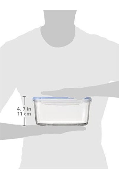 Luminarc 3 Pieces Glass Storage Container Set with Leak Proof Air Valve Made In France