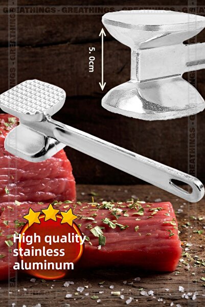 Greathings كرات اللحم ذات الجوانب المزدوجة المصنوعة من الألومنيوم المقاوم للص...