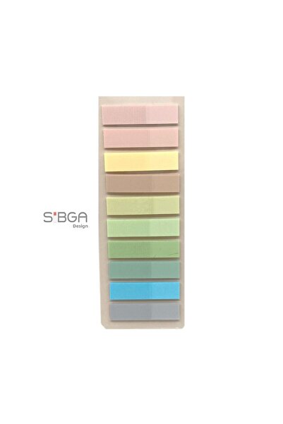 sibga tasarım Transparent Colored Postit Post-it Post ItBookmark Bookmark Postit Sticker Note Paper 200 Sheets