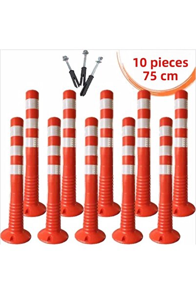 Evelux محدد طريق المرور لوقوف السيارات البلاستيكي 75 سم