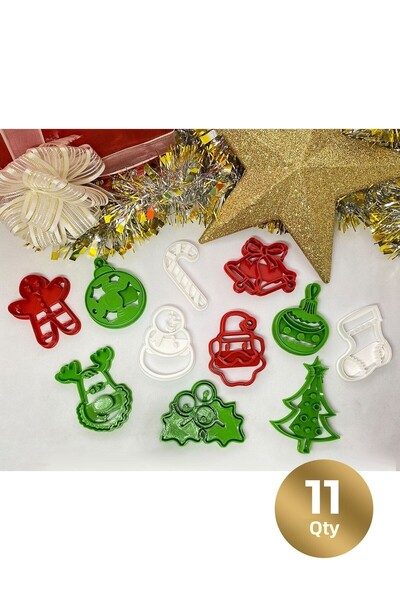 Lena Gift Store New Year's Themed Cookie Mold (11 Pieces)
